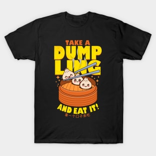 Funny Cute Kawaii Dimsum Chinese Dumpling Cartoon Gift For Foodies T-Shirt